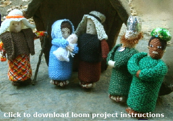 Hazel Rose loom project - Nativity Scene