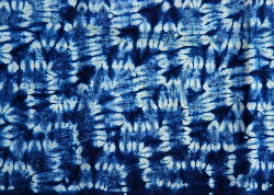 Shibori tie-dye with natural indigo on cotton | Wild Colours natural dyes