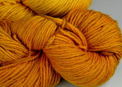 BFL superwash wool dyed with coreopsis natural dye extract