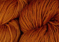 BFL superwash wool dyed with cutch natural dye extract