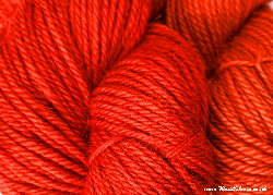 BFL superwash wool dyed with Madder Extra natural dye extract | Wild Colours natural dyes