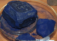 Indigo dye in blocks - natural dyes