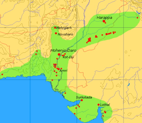 Harappan civilisation in Indus Valley, India & Pakistan
