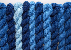Wool dyed with natural indigo | Wild Colours natural dyes