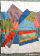 Patchwork quilting with natural dyes